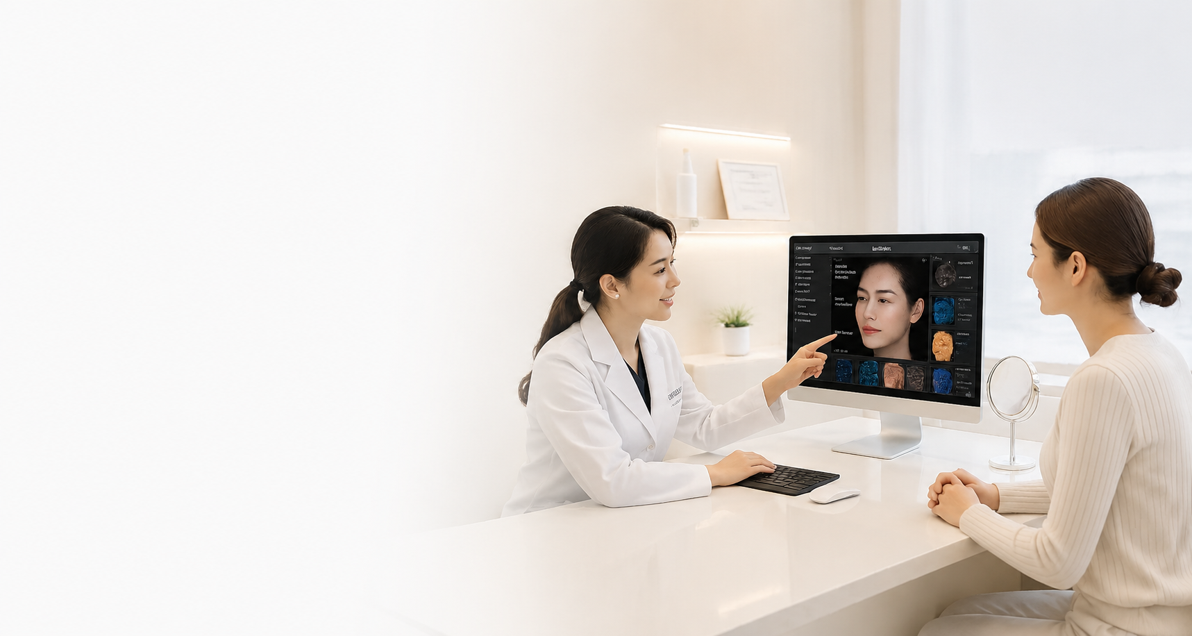 Skin clinic consultation in Korea